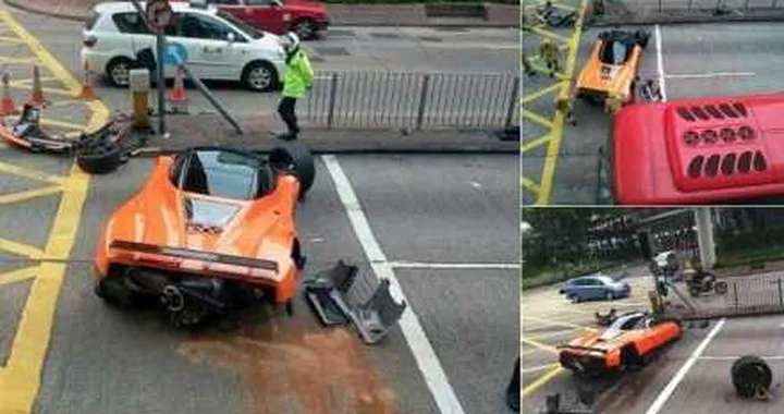 Pagani Zonda F incidentata ad Hong Kong