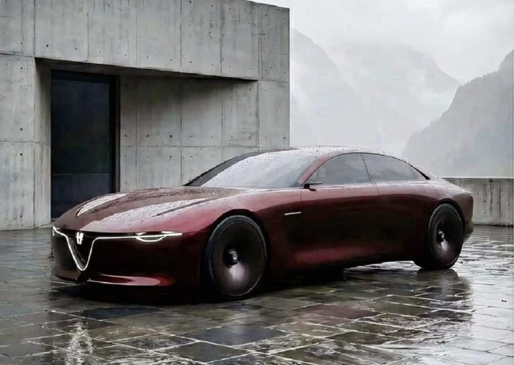 Il render che fa sognare gli alfisti, ma il mercato frena