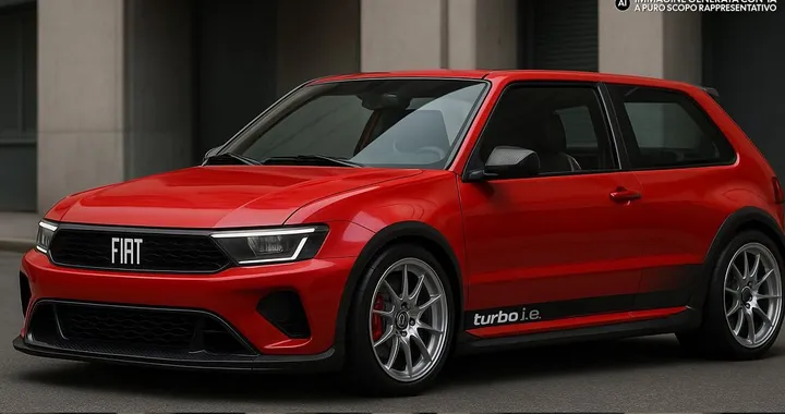 Fiat Uno Turbo, il mito quarant'anni dopo: l'IA la immagina così