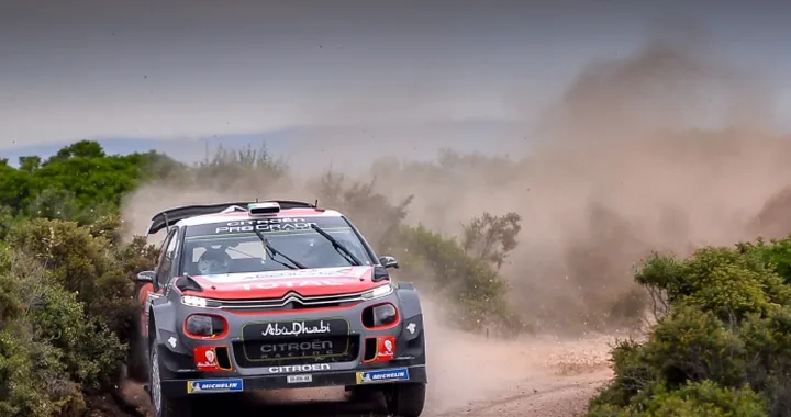 Citroen: pioggia inattesa nello shakedown del rally di Sardegna