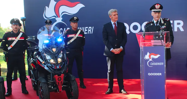 Quadro Qooder consegnato all'Arma dei Carabinieri