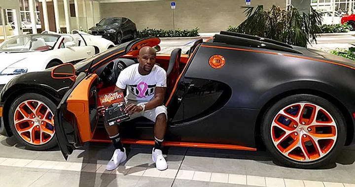 La quarta Bugatti Veyron di Mayweather