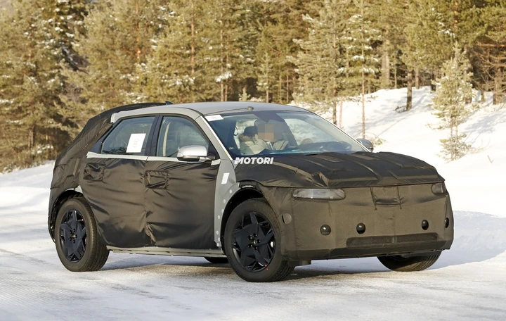 Hyundai 45 EV, spiata durante i test sulla neve