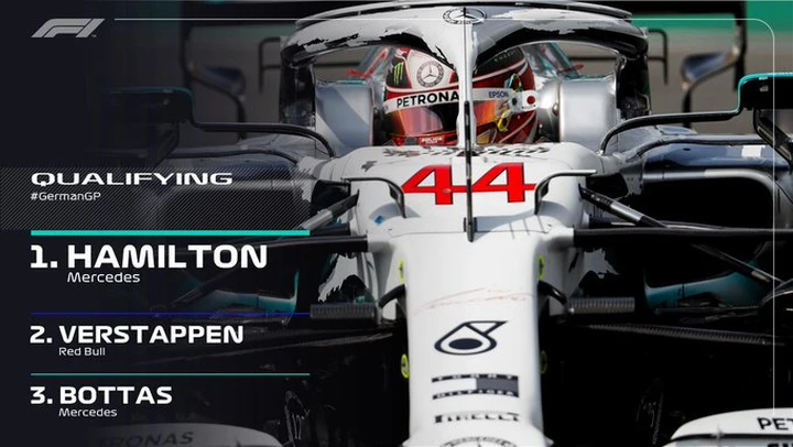 F1: pole position di Hamilton in Germania e disastro Ferrari
