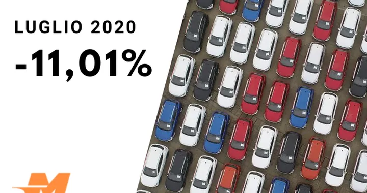 Mercato auto 2020: a luglio calo dell'11,01%