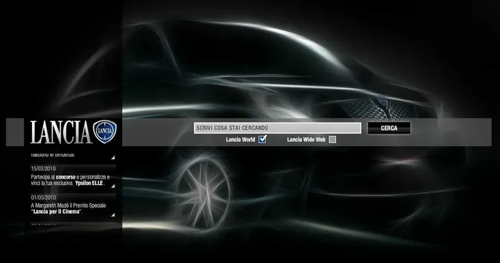 Lancia: portale Web con 