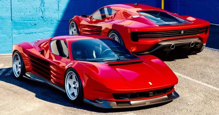Ferrari 849 Testarossa, il render che la riporta negli anni ’80