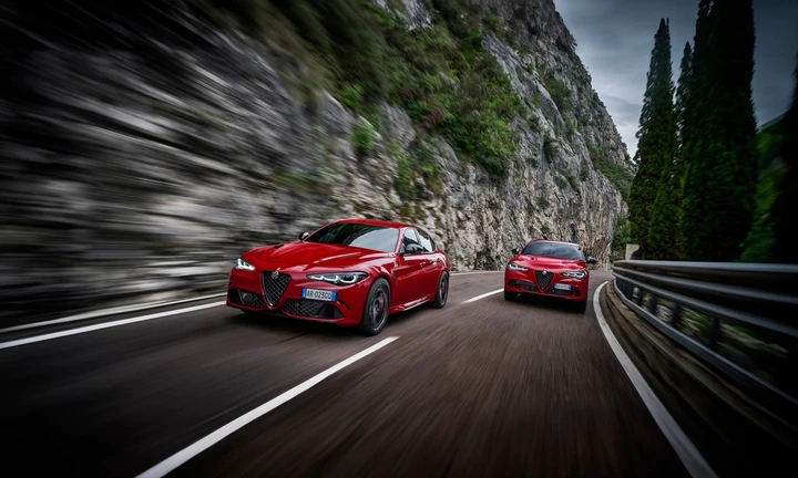 Nuove Alfa Romeo Giulia e Stelvio Quadrifoglio protagoniste in varie prove a Balocco
