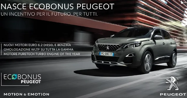 Ecobonus Peugeot: la promozione anti-inquinamento