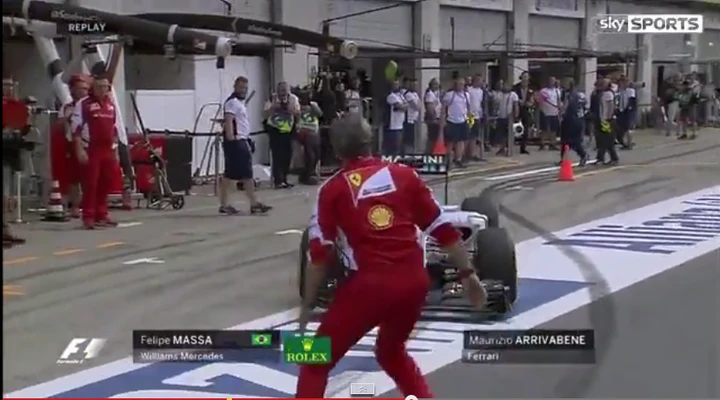 Gp Austria, Arrivabene quasi investito da Massa (VIDEO)