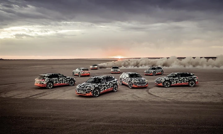 Audi e-tron: test offroad in Namibia prima del debutto su strada
