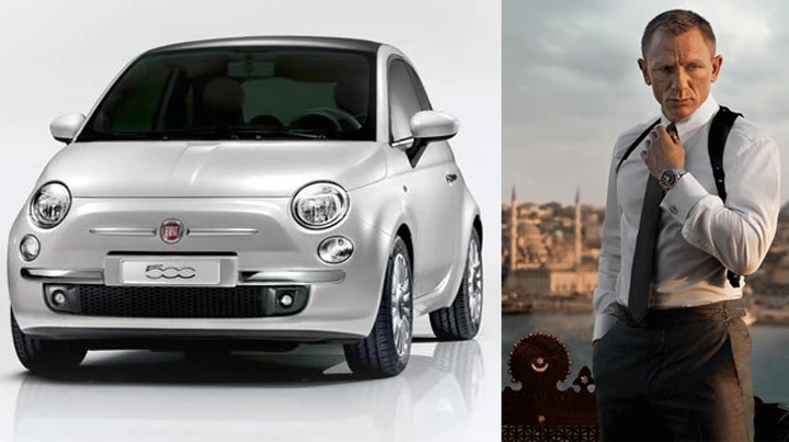 Fiat 500, un'auto tutta italiana per il nuovo film di James Bond