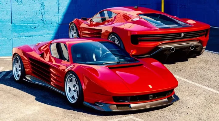 Ferrari 849 Testarossa, il render che la riporta negli anni ’80