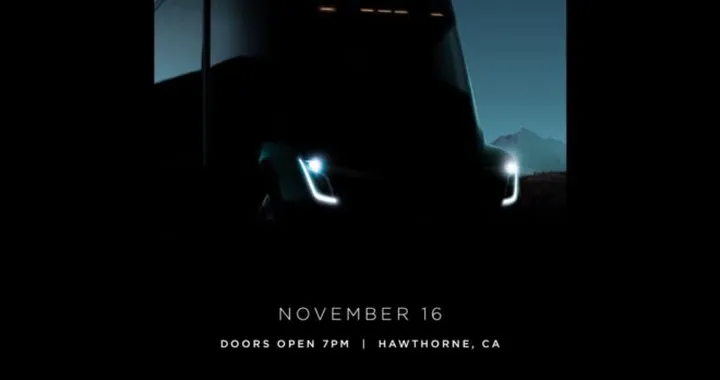 Tesla: il teaser del camion elettrico
