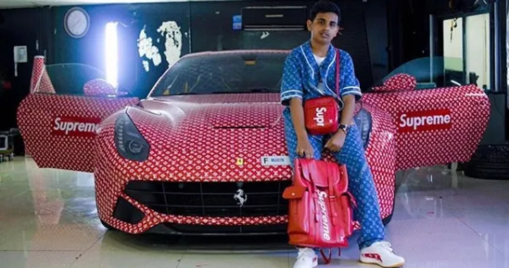 Ferrari F12 griffata Louis Vuitton Supreme: ultima follia di un minorenne di Dubai