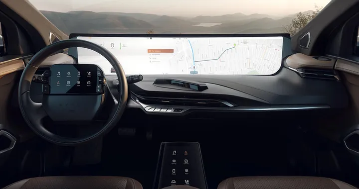 Byton M-Byte: gli interni sono futuristici