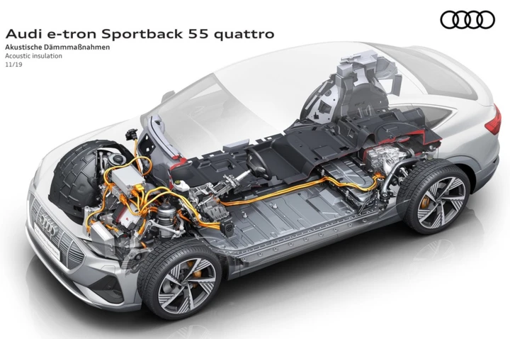 Audie-tron Sportback, la tecnica: immagini ufficiali