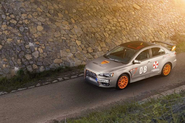 Mitsubishi EVO X Stealth Fighter by Schwabenfolia