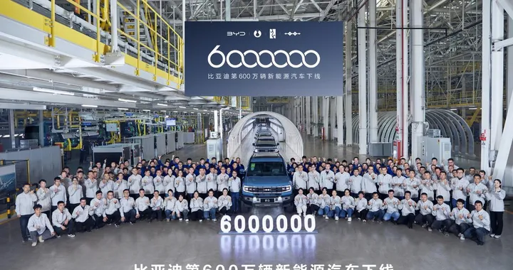 BYD: 6 milioni di veicoli a nuova energia prodotti