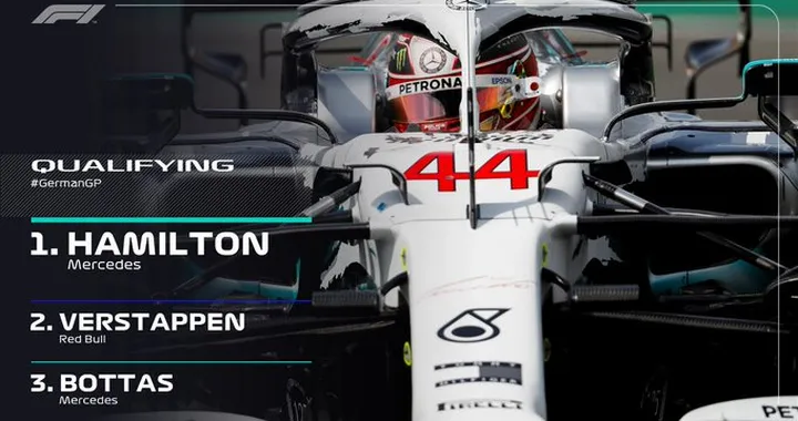 F1: pole position di Hamilton in Germania e disastro Ferrari
