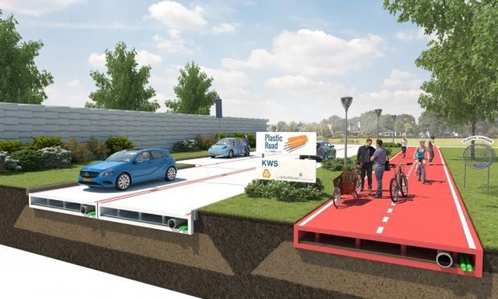 Olanda, in arrivo la strada fatta di plastica