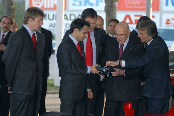 Giorgio Napolitano visita la Ferrari
