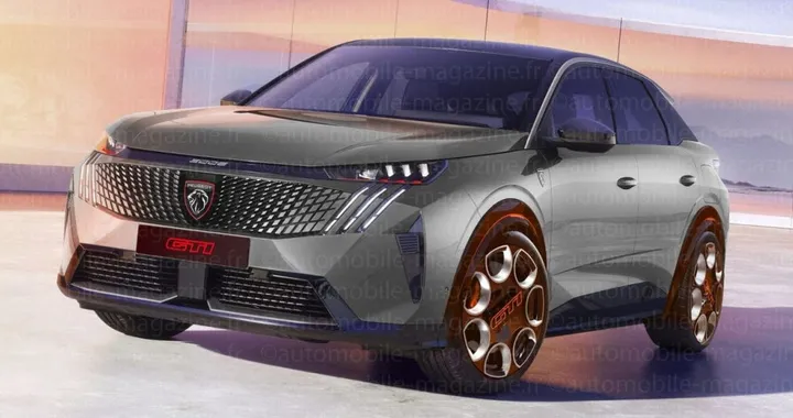Nuova Peugeot E-3008 GTI: render, motore da 370 CV e trazione integrale