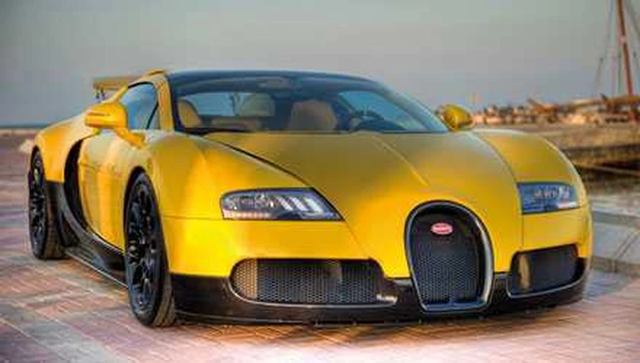 Bugatti Veyron Grand Sport: gialla per il Salone del Qatar