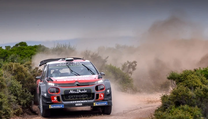 Citroen: pioggia inattesa nello shakedown del rally di Sardegna