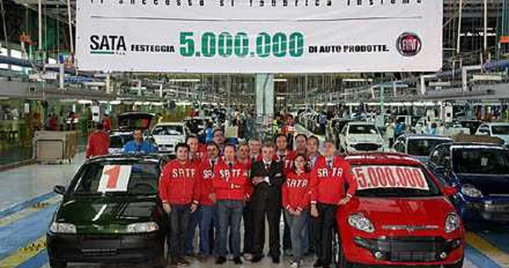Fiat: 5 milioni di auto prodotte a Melfi