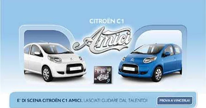 Spot per la Citroen C1 Amici... della De Filippi
