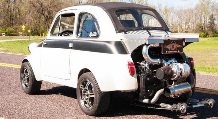 La Fiat 500 da 300 cavalli in vendita su eBay