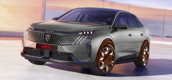 Nuova Peugeot E-3008 GTI: render, motore da 370 CV e trazione integrale