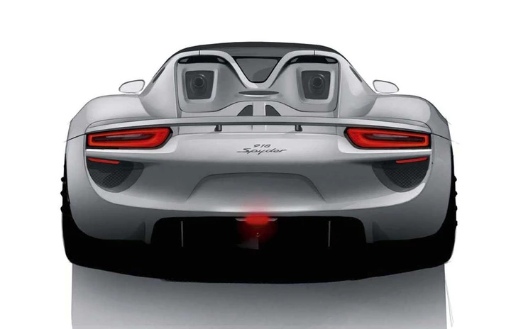 Porsche 918 Spyder: rendering ufficiali