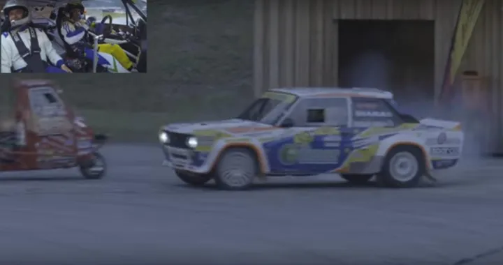 Paolo Diana danza in pista con la sua Fiat 131 [Video]