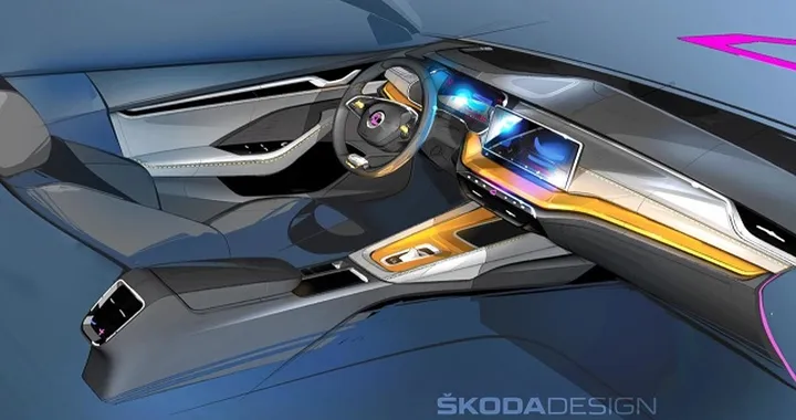 Skoda Octavia: i teaser abitacolo della quarta generazione