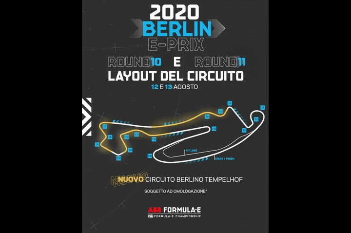 Formula E, i tre layout degli ePrix di Berlino 2020