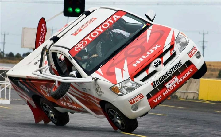 Timo Glock in versione stuntman