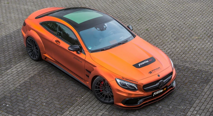 Mercedes S63 Amg Coupé by Fostla.de: 740 CV in arancione