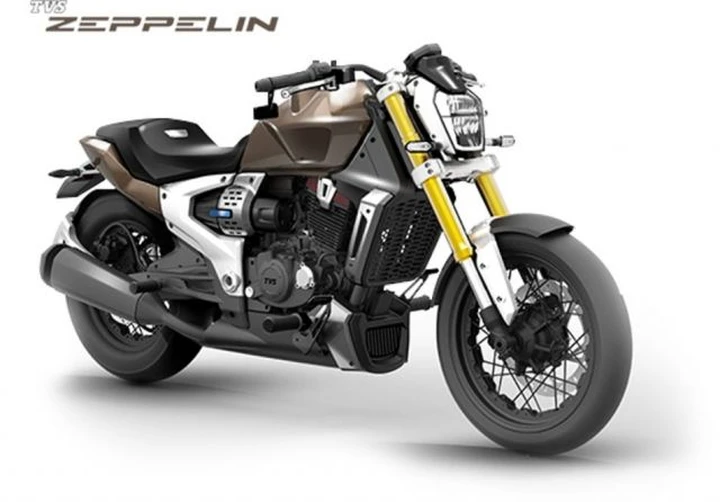 TVS Zeppelin: la moto ibrida indiana con parentela BMW