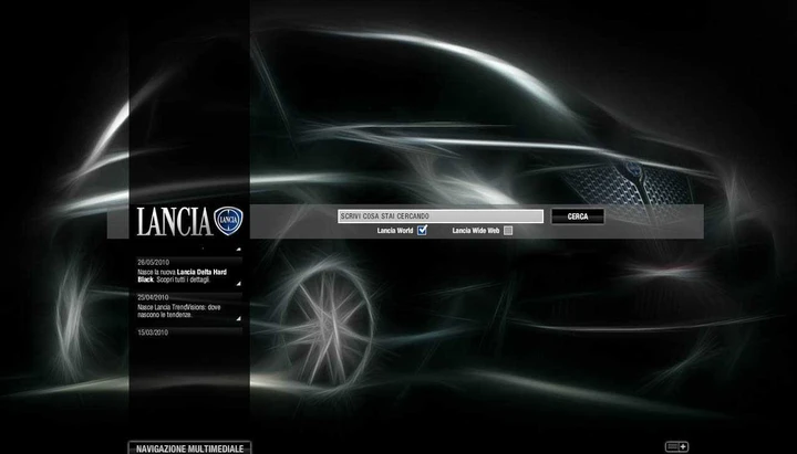 Lancia: il sito web