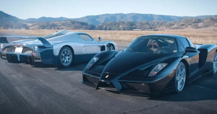 Ferrari Enzo e Maserati MC12: una drag race epica