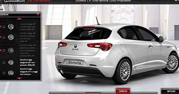 La Giulietta si scopre on-line col configuratore