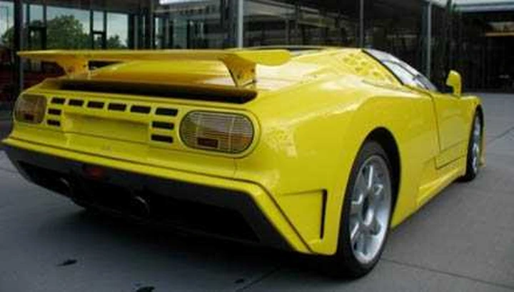 Bugatti EB110 SS in vendita. E' di Schumacher