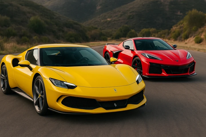 Ferrari 296 GTB sfida Corvette C8 Z06: confronto in pista! [VIDEO]