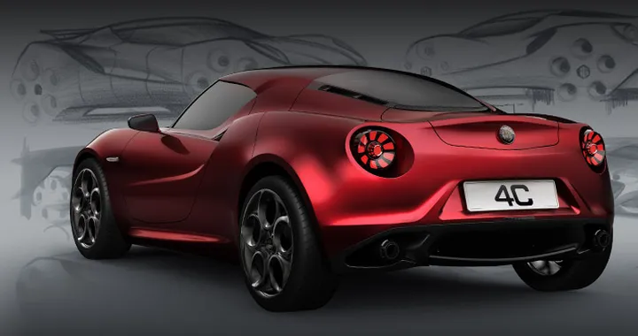 L'Alfa Romeo 4C Concept si mostra sul Web