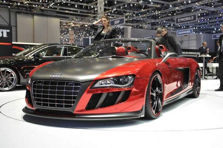 Audi R8 V10 Spyder by Abt: rosso cromo e carbonio
