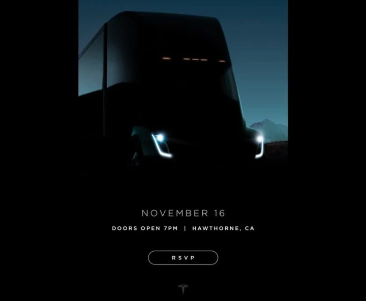 Tesla: il teaser del camion elettrico