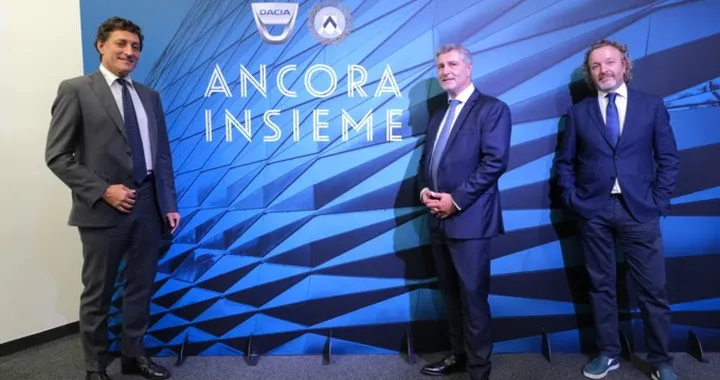 Dacia e Udinese: rinnovata la sponsorizzazione per altri 3 anni