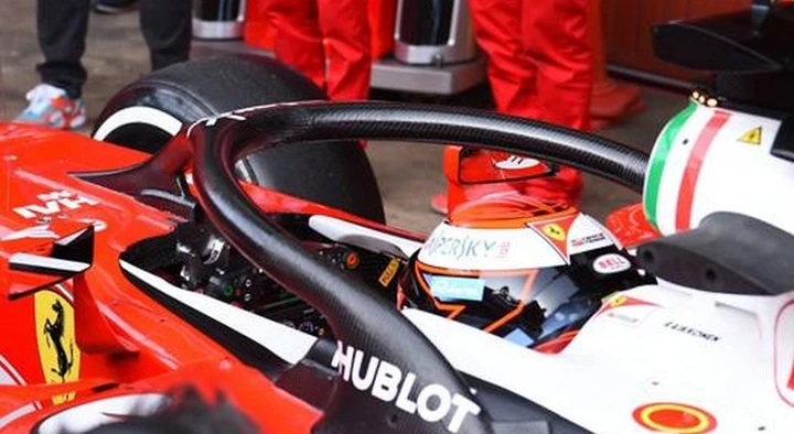 La Ferrari scende in pista con il nuovo sistema Halo